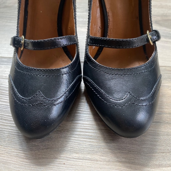 Nine West Wing Tip style Heel Black 7.5 - Picture 5 of 9